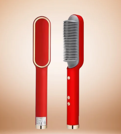 WarmTress™ 2-in-1 Heated Brush – Smooth, Shiny Style in Minutes