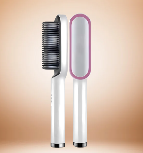 WarmTress™ 2-in-1 Heated Brush – Smooth, Shiny Style in Minutes