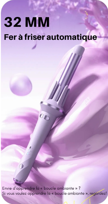 Automatic hair curler, curling iron, adjustable temperature, fast heating.