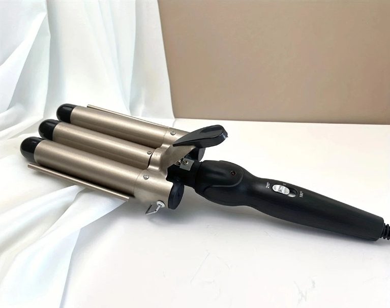 Three-tube curler, multifunctional hair styling tool, easy to create charming curly hair