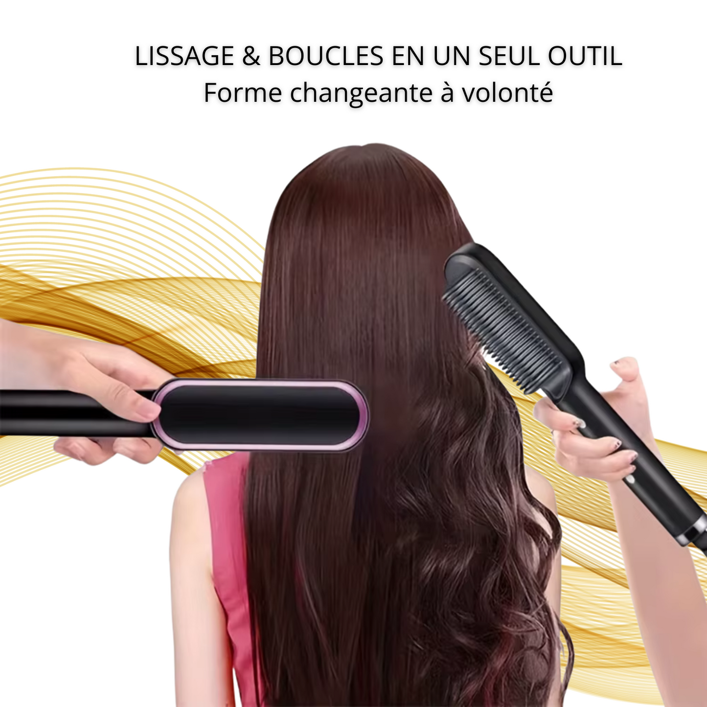 WarmTress™ 2-in-1 Heated Brush – Smooth, Shiny Style in Minutes